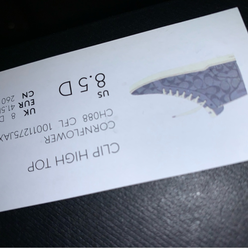 Coach Shoes Men 8.5 - Picture 4 of 4